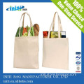 OEM Production Recyclable Canvas Tote Folding Shopping Bag With Logo